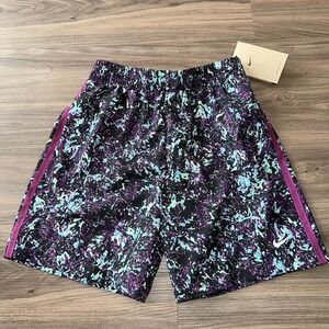 Nike‎ Dri-Fit Shorts Youth Kids Medium Unisex Purple Black Blue FV0275-503 NWT